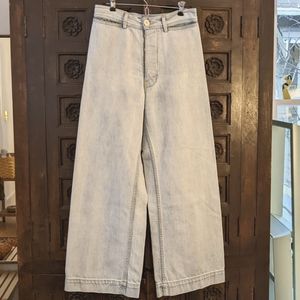 Jesse Kamm Pale Blue Denim Sailor Pants 8
